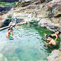 Natural hot spring on Iou Island